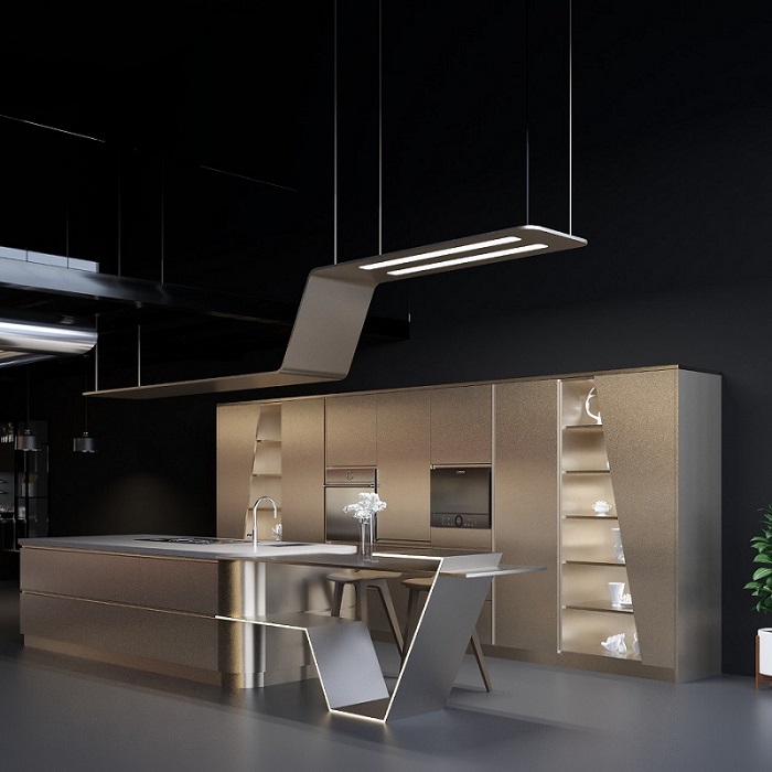 Kuche7 launched its first-ever stainless steel curve kitchen in Andheri